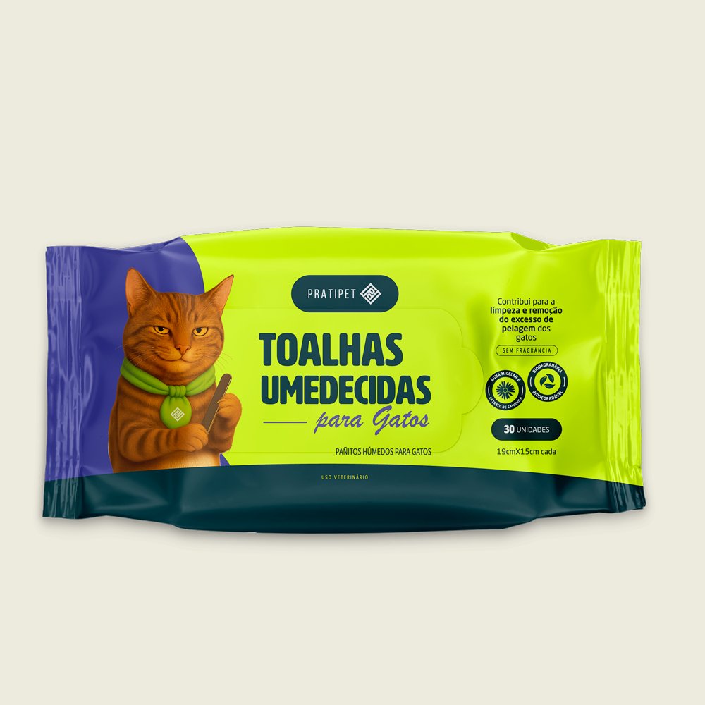 Toalhas Umedecidas para Gatos