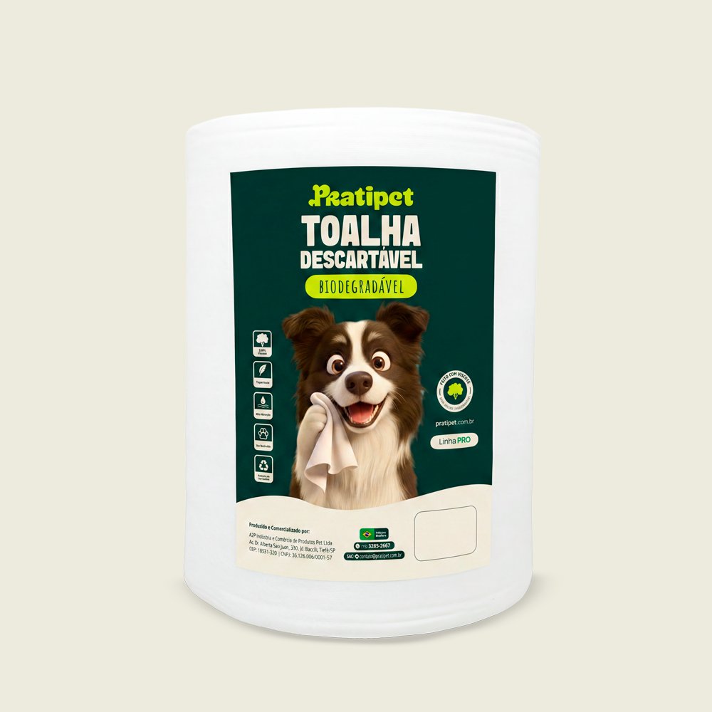 Toalha Descartável BIO Rolo 30x50cm